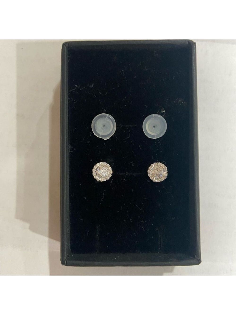Silverado Sparkling Silver Crystal Earrings NWT